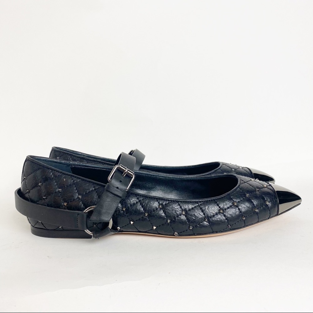 Valentino Rockstud ballet flats size 40 EUC
